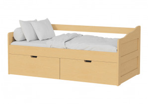 <span>Детская кровать из массива сосны</span> Лотос 1 с ящиками